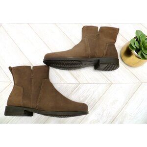 NEW! ECCO Touch 15 Suede Leather Ankle Boots Brown Women’s SZ 8